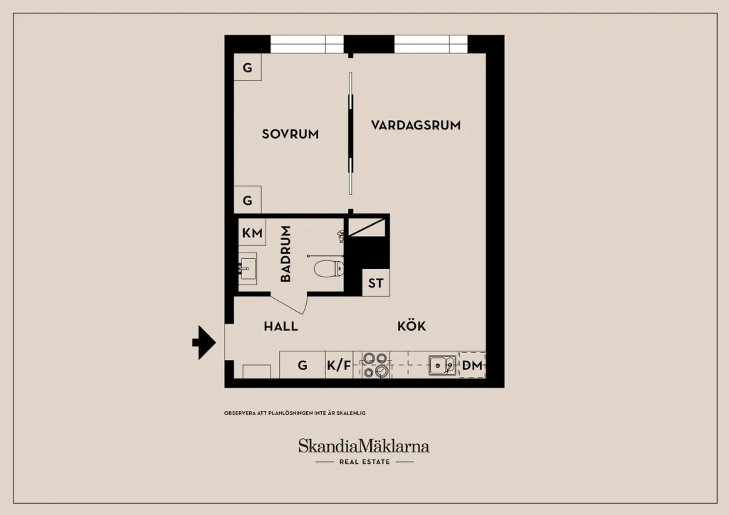 Planritning, Almbygatan 10