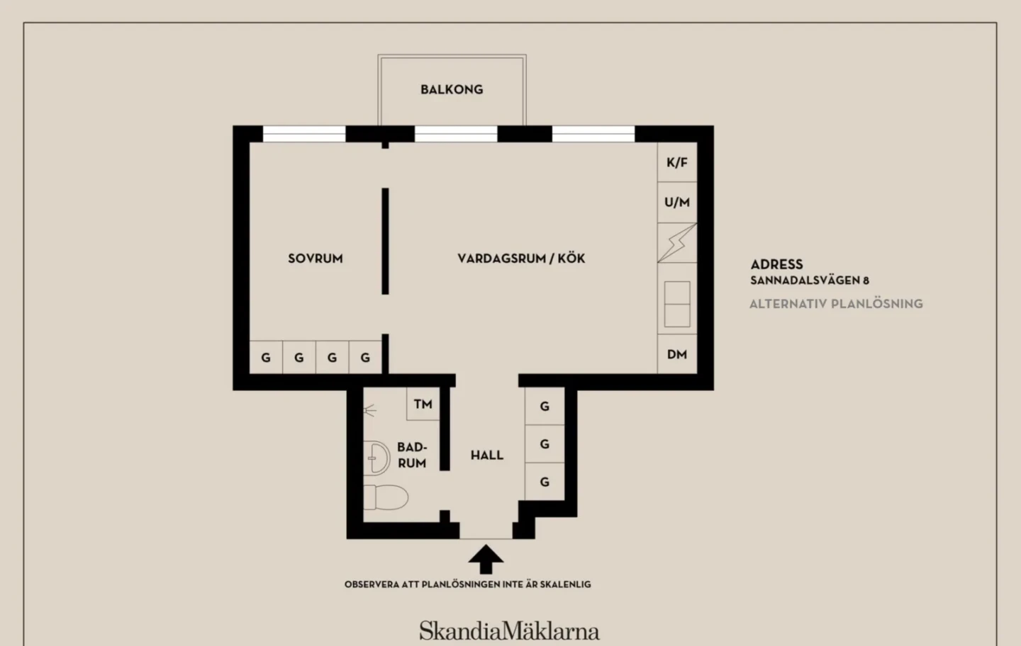 Planritning, Sannadalsvägen 8