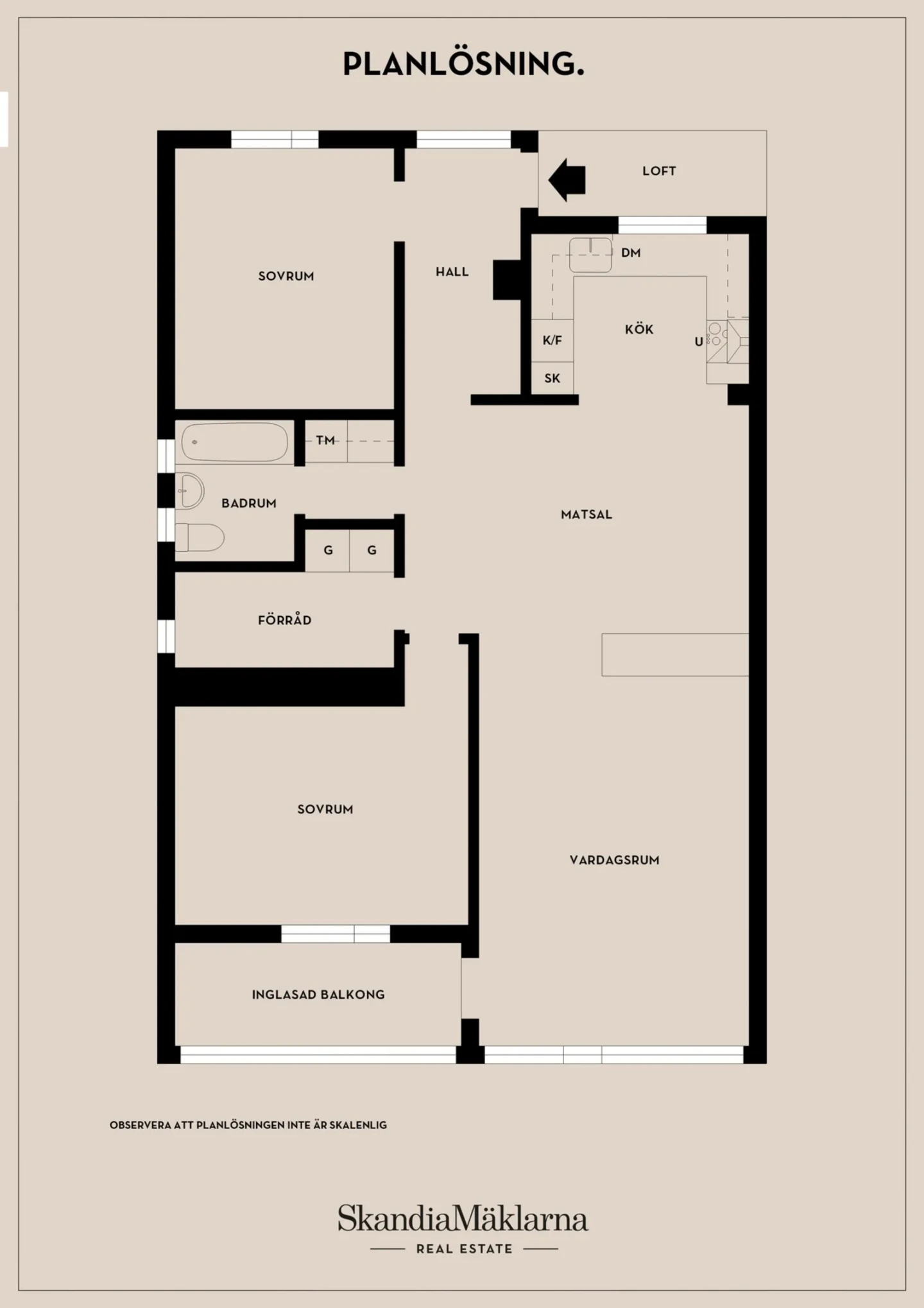 Planritning, Loftvägen 11