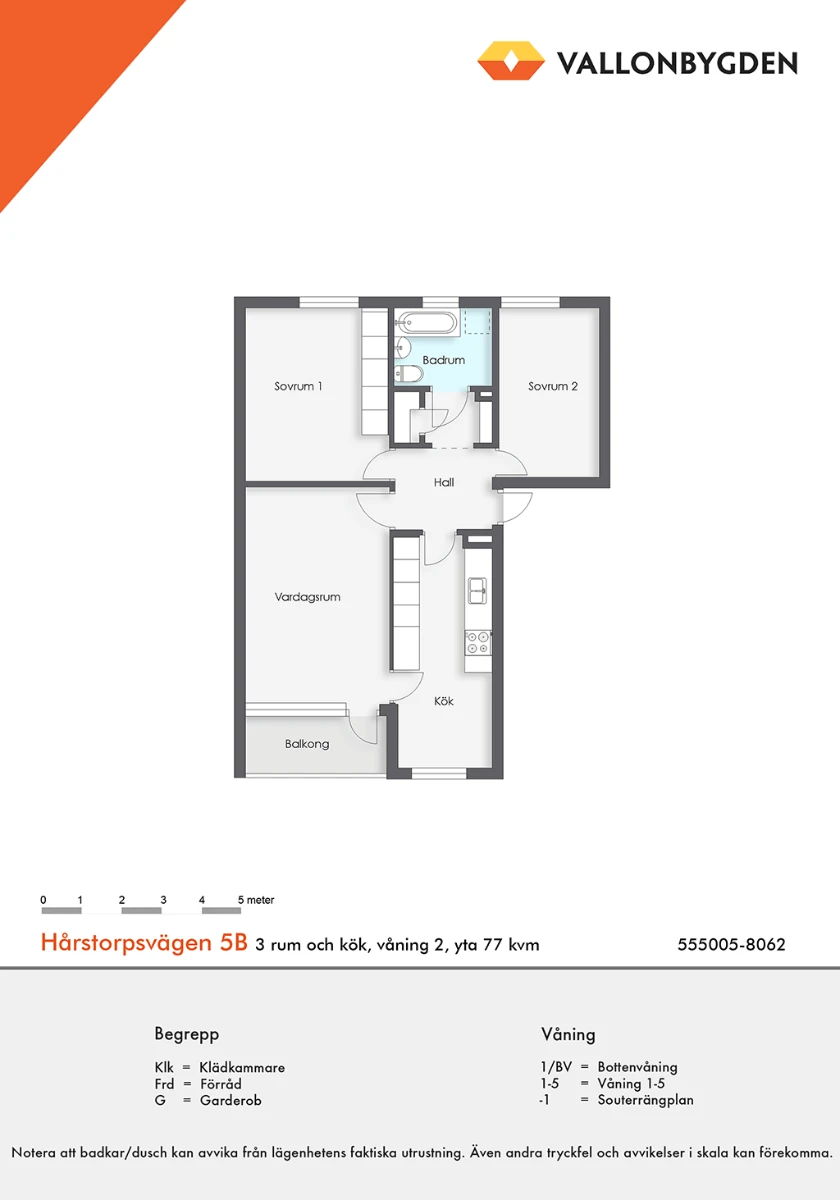 Planritning, Hårstorpsvägen 5B