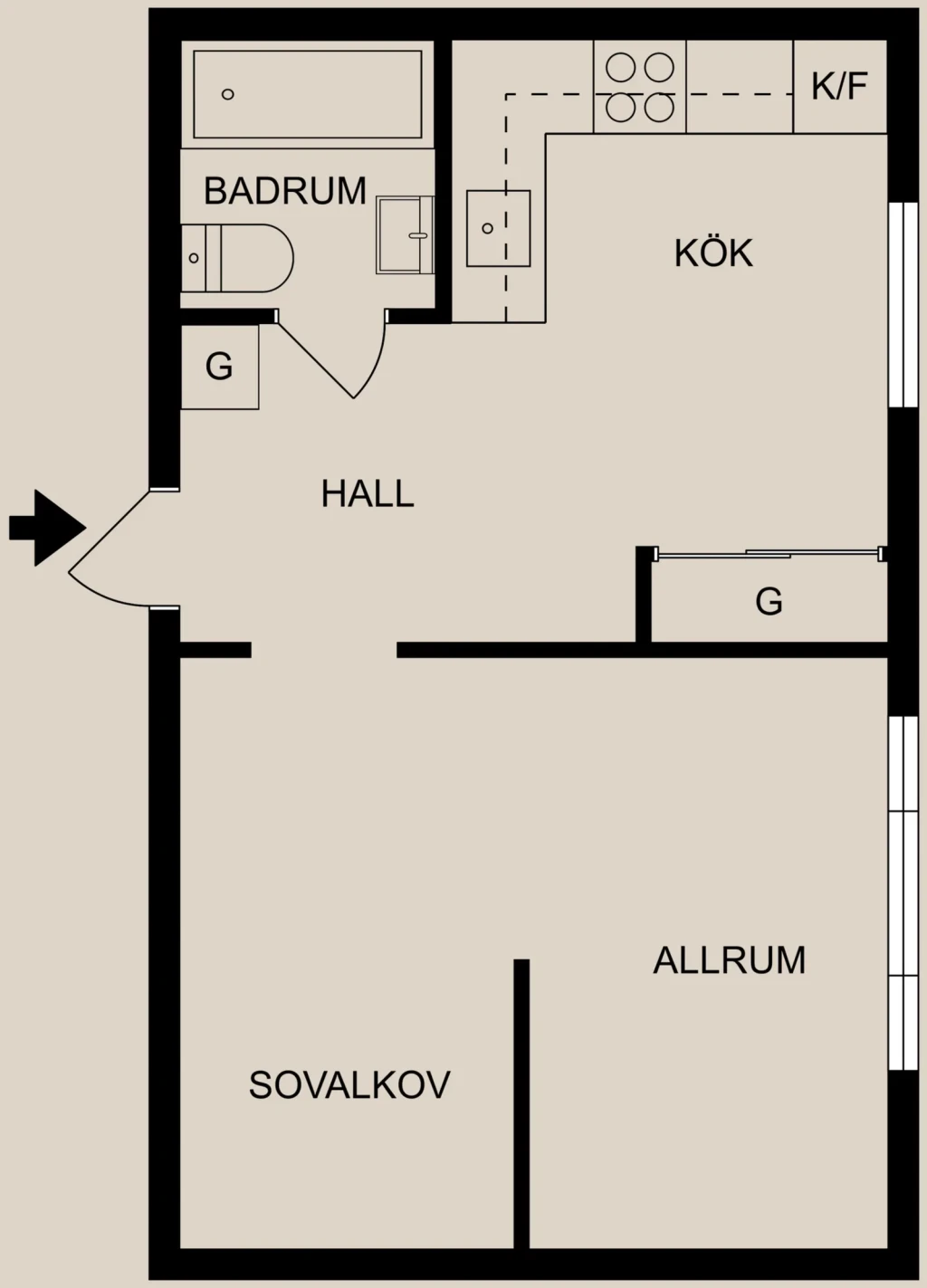 Planritning, Bandygränd 17