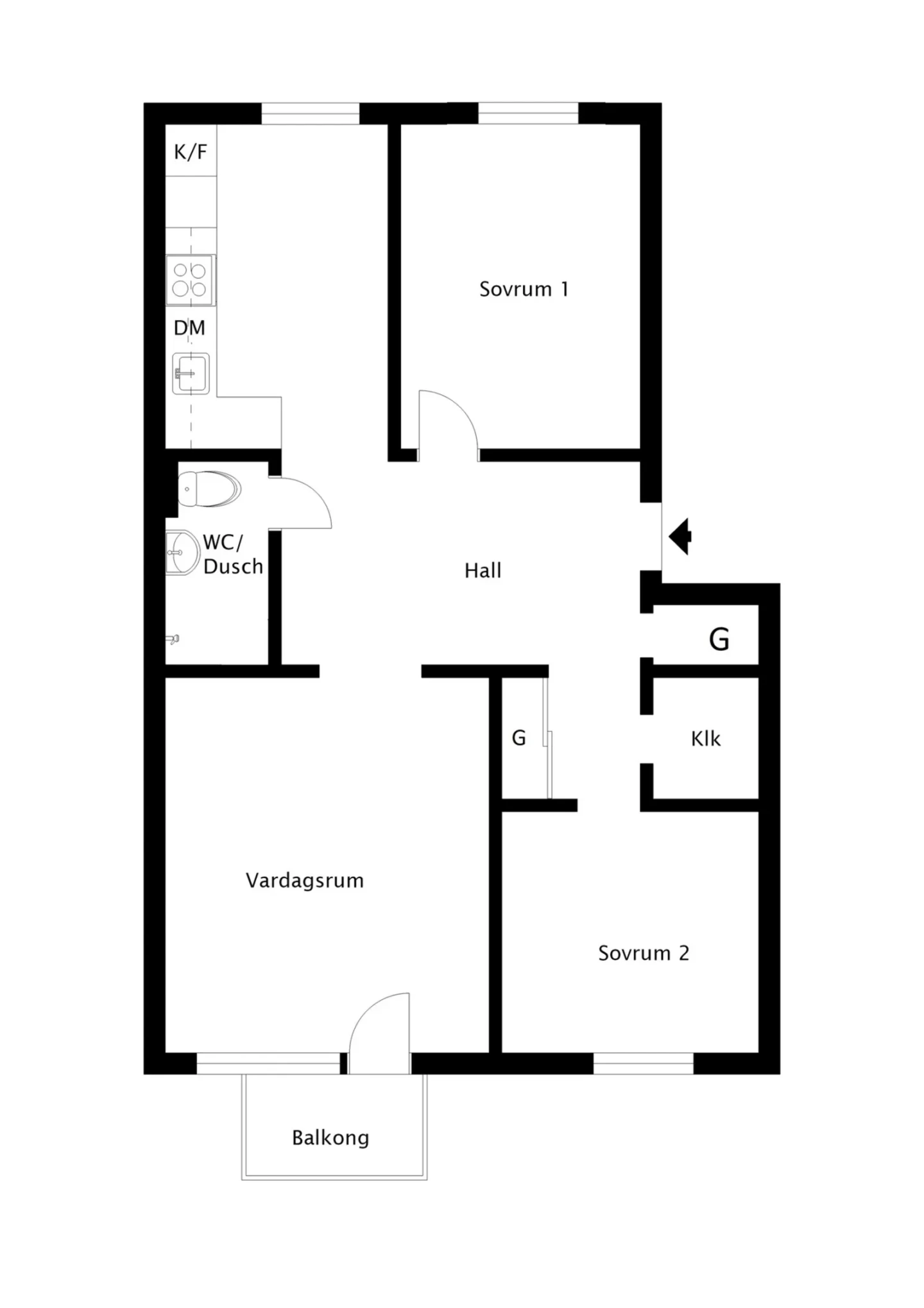 Planritning, Springarvägen 16
