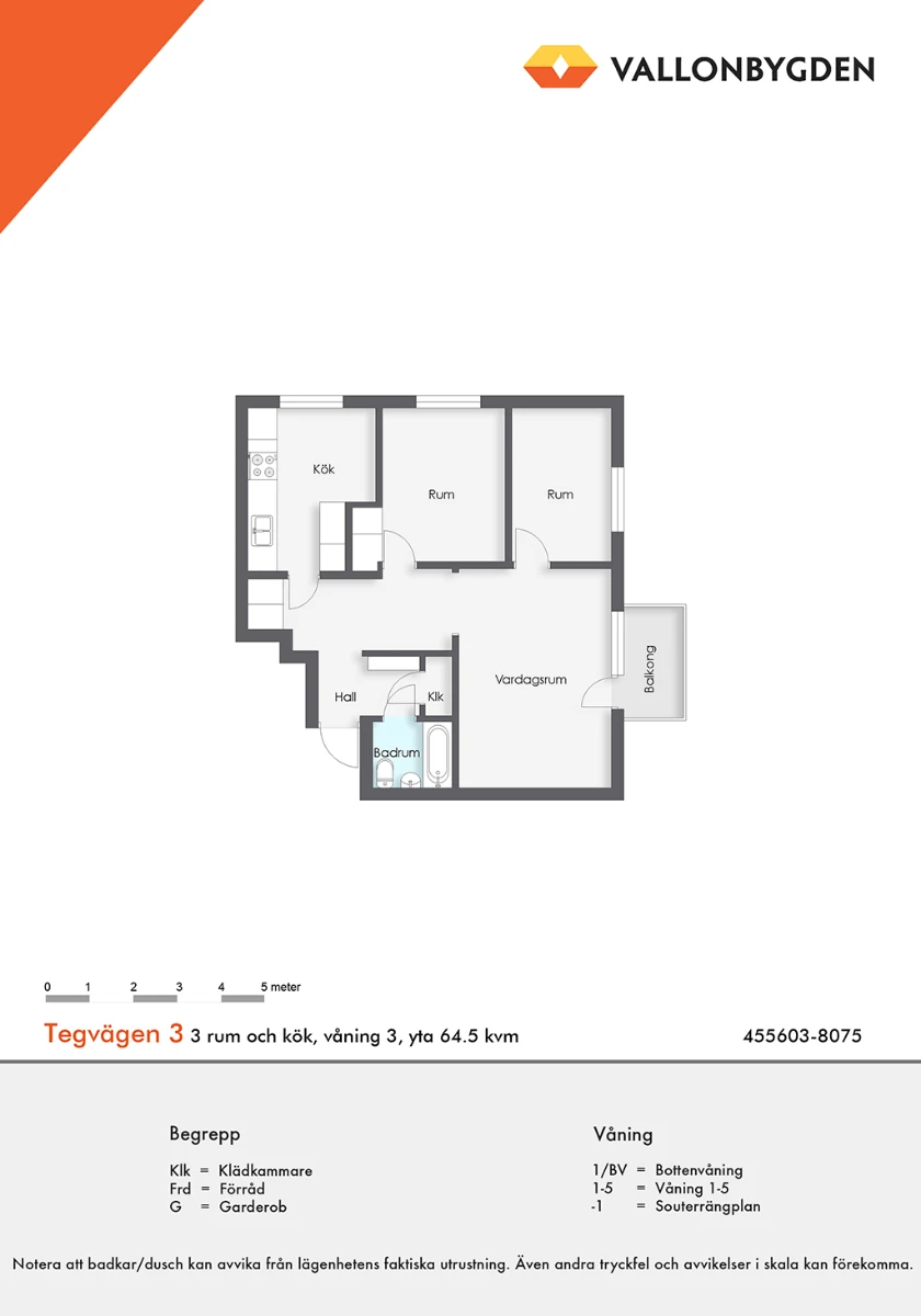 Planritning, Tegvägen 3