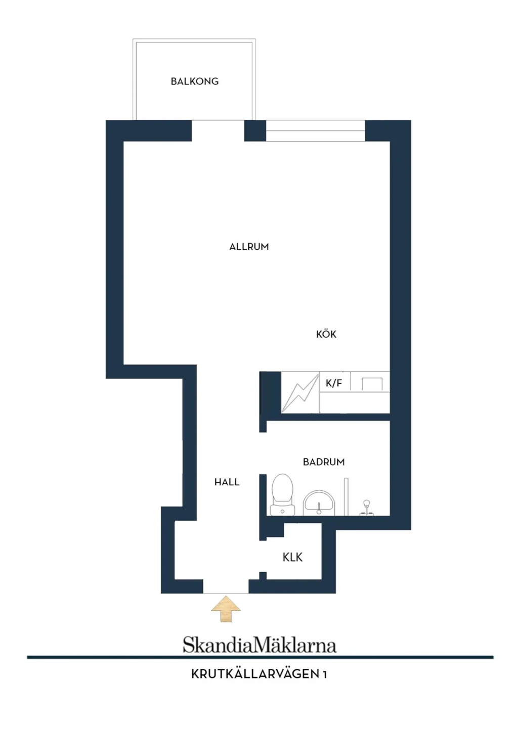 Planritning, Krutkällarvägen 1
