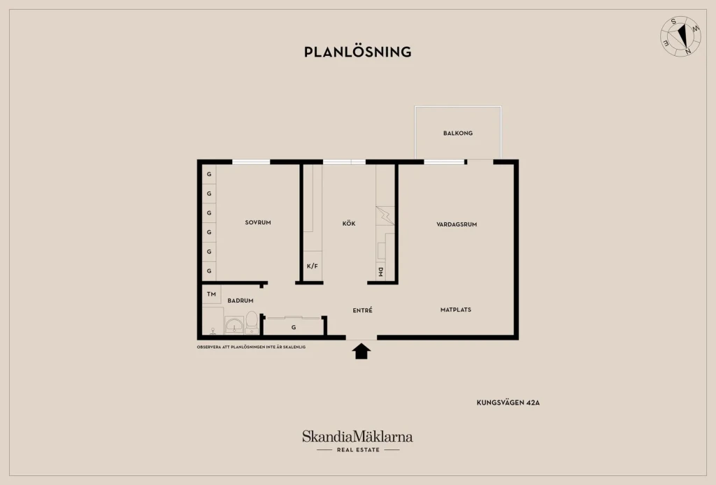 Planritning, Kungsvägen 42A