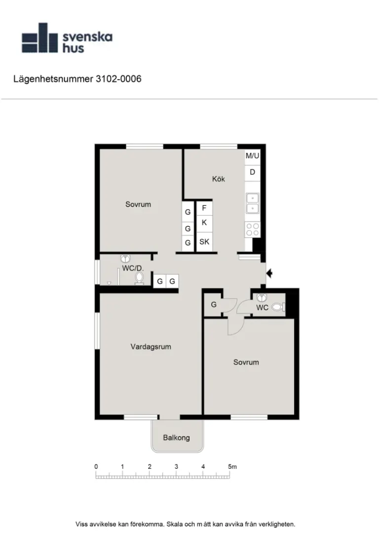 Hyresrätt med 3 rum på Kyrkgatan 13A i Hässleholm, bild 2 av 2