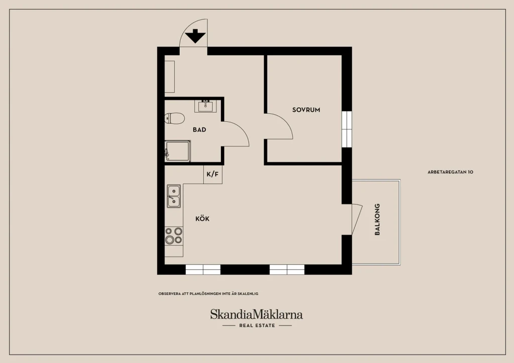 Planritning, Arbetaregatan 10A