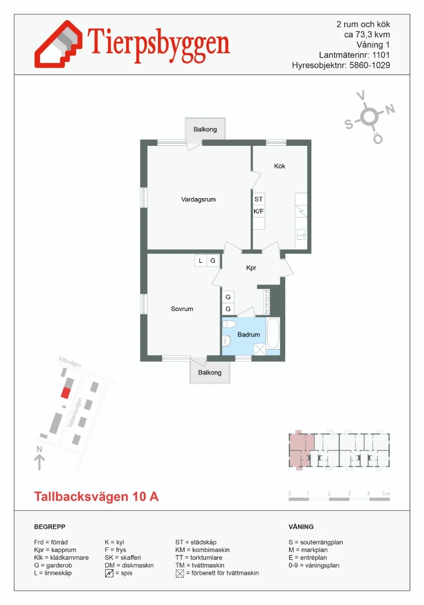 Planritning, Tallbacksvägen 10A