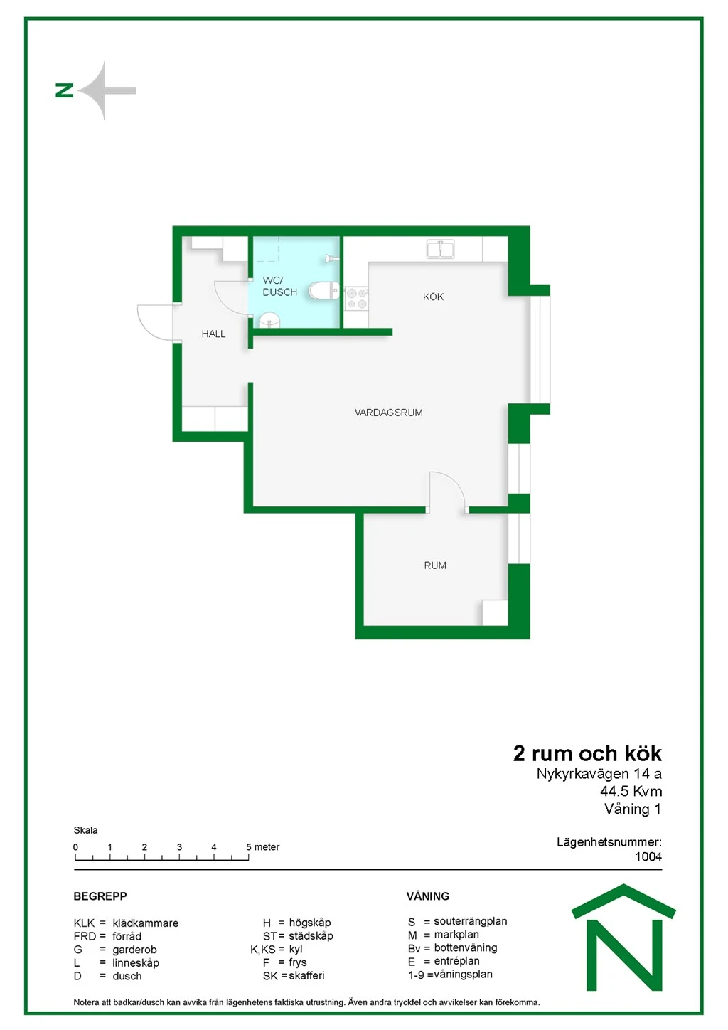 Planritning, Nykyrkavägen 14A