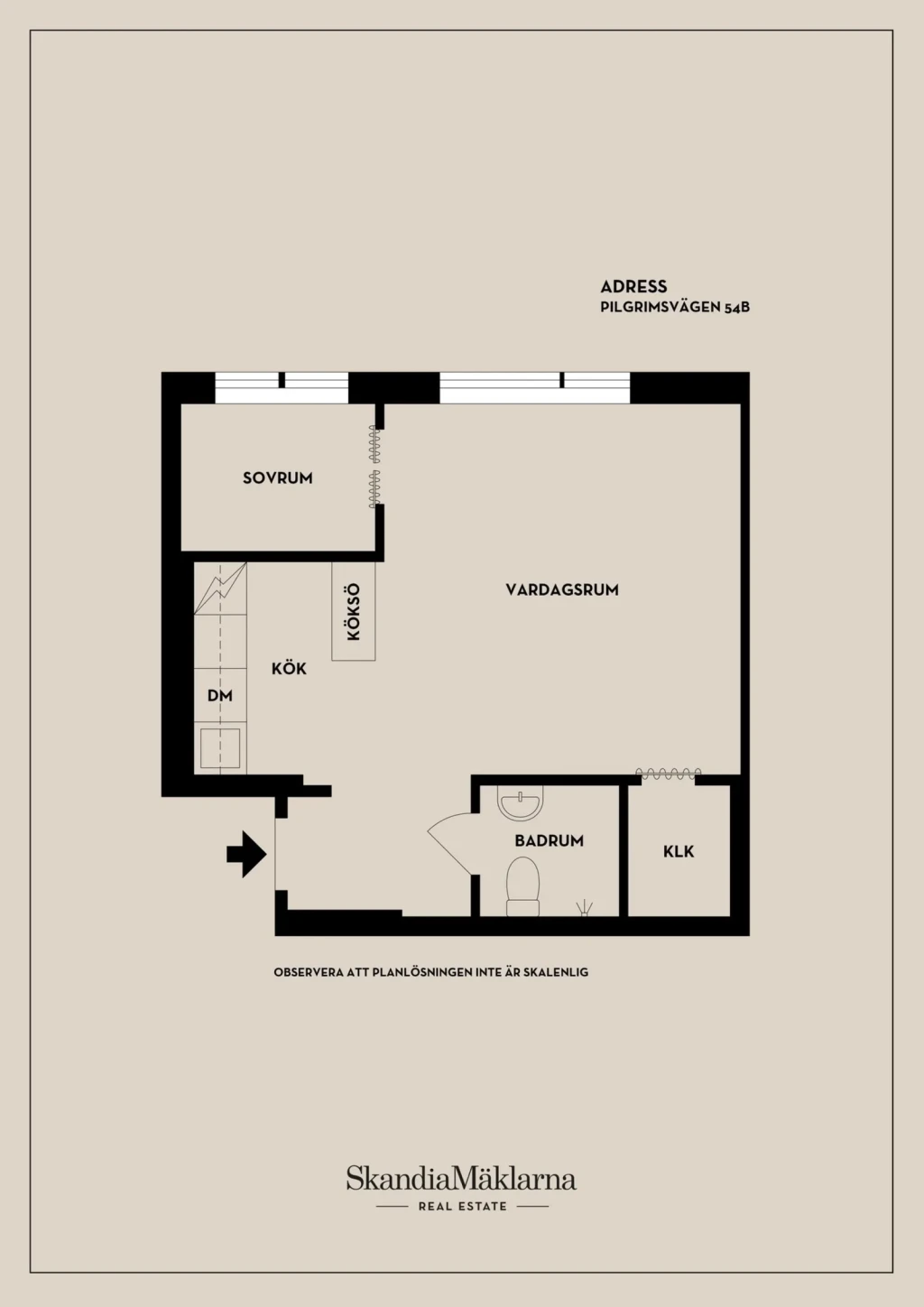 Planritning, Pilgrimsvägen 54B