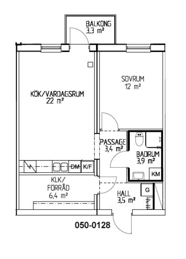 Planritning, Getbergsvägen 19
