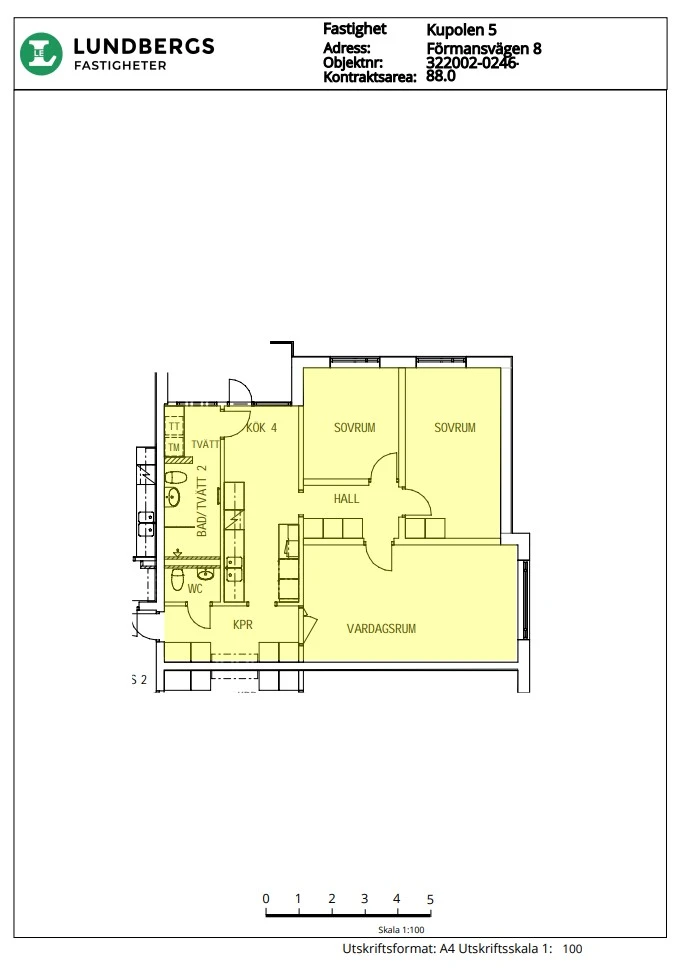 Planritning, Förmansvägen 8