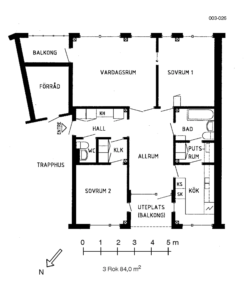 Planritning, Kantarellvägen 12