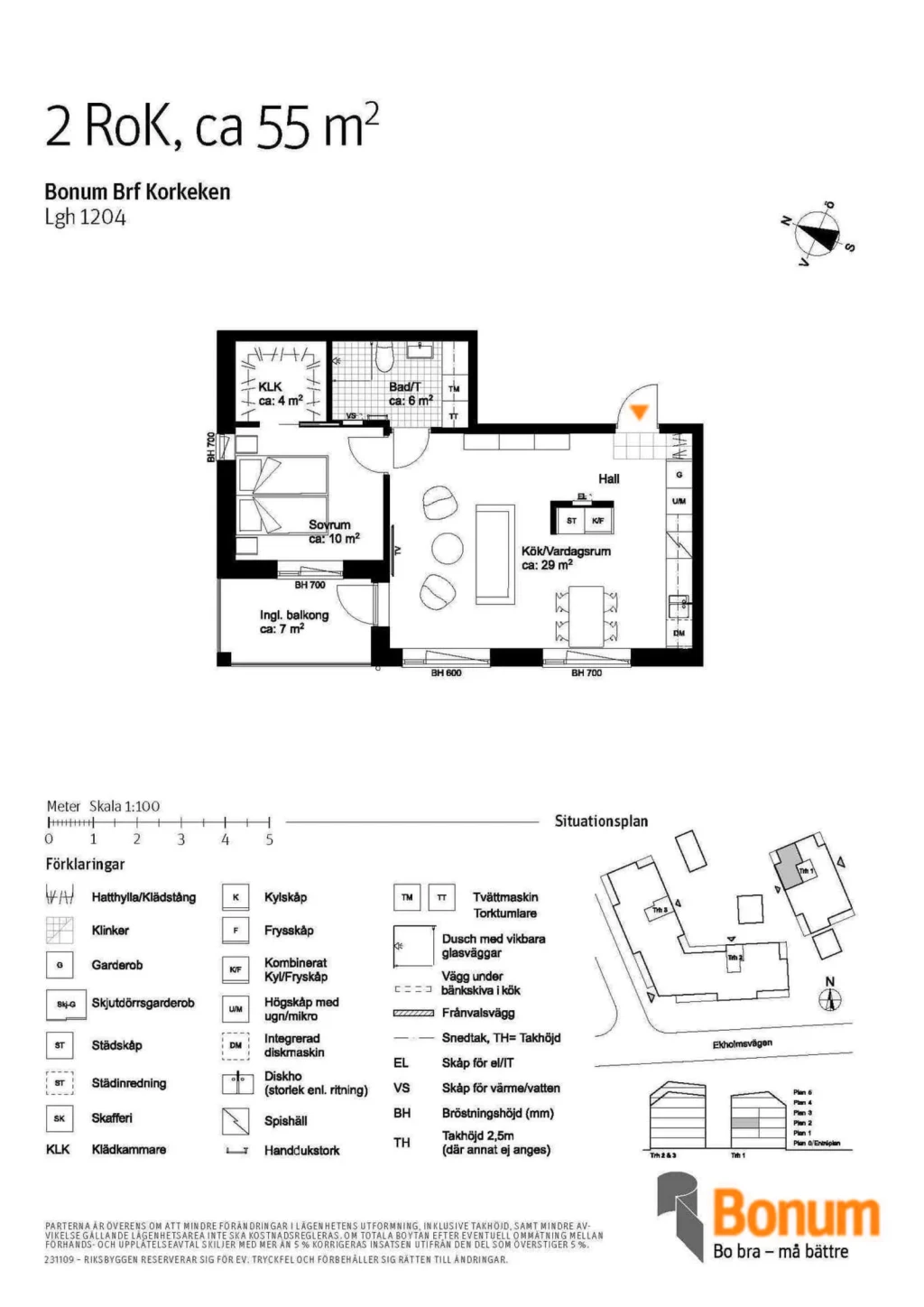 Planritning, Ekholmsvägen 22
