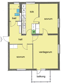 Planritning, Sveavägen 6B
