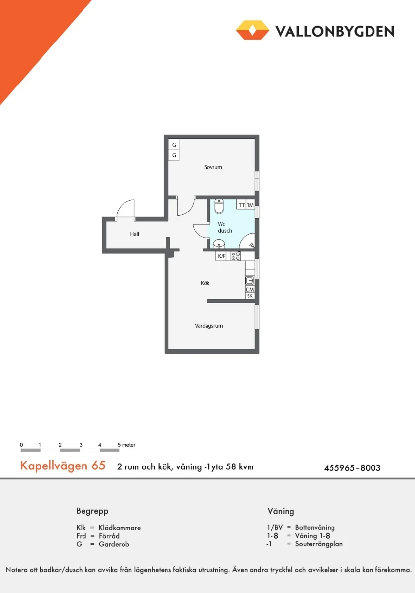 Planritning, Kapellvägen 65