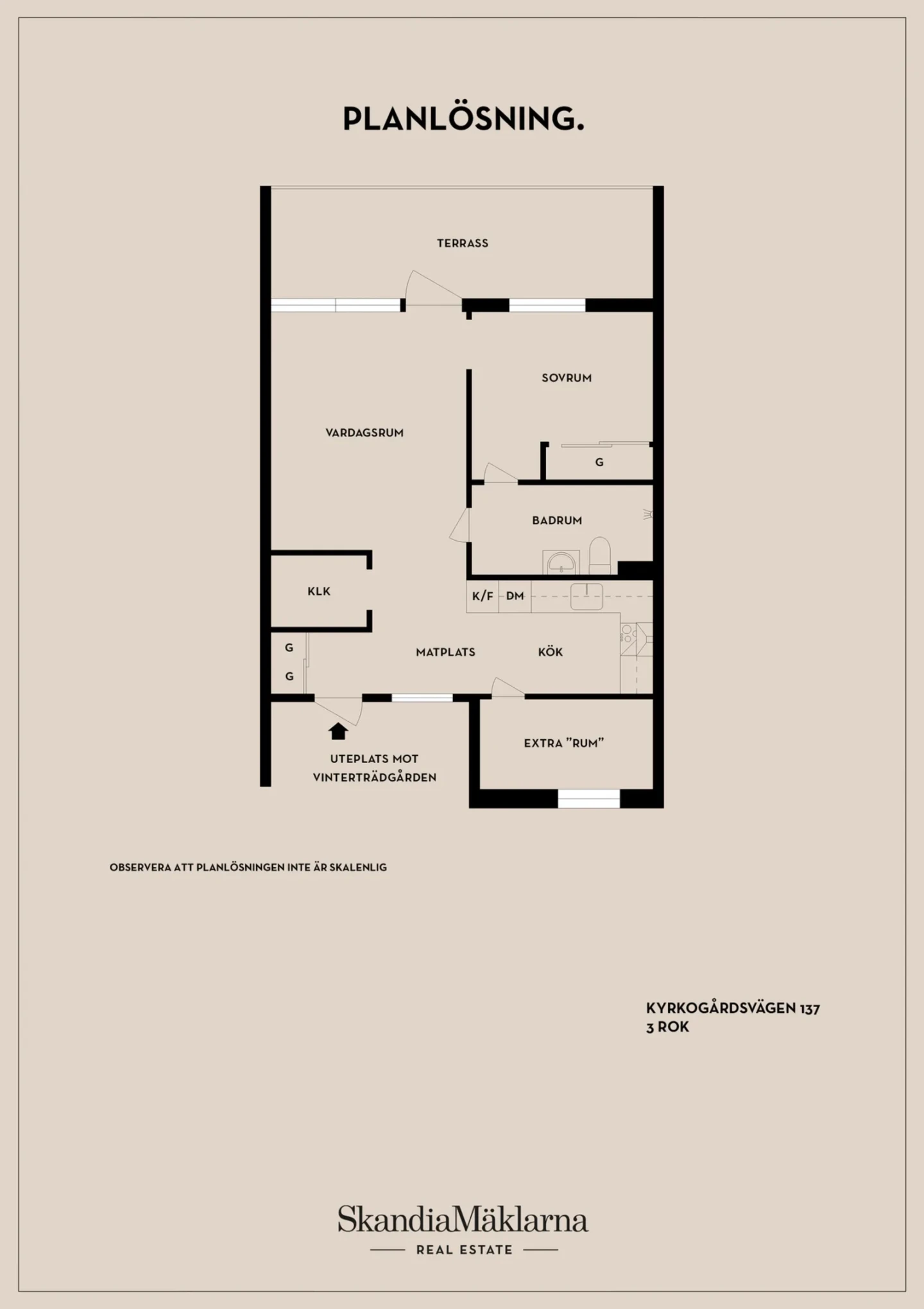 Planritning, Kyrkogårdsvägen 137