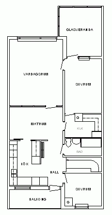 Planritning, Markörgränd 15
