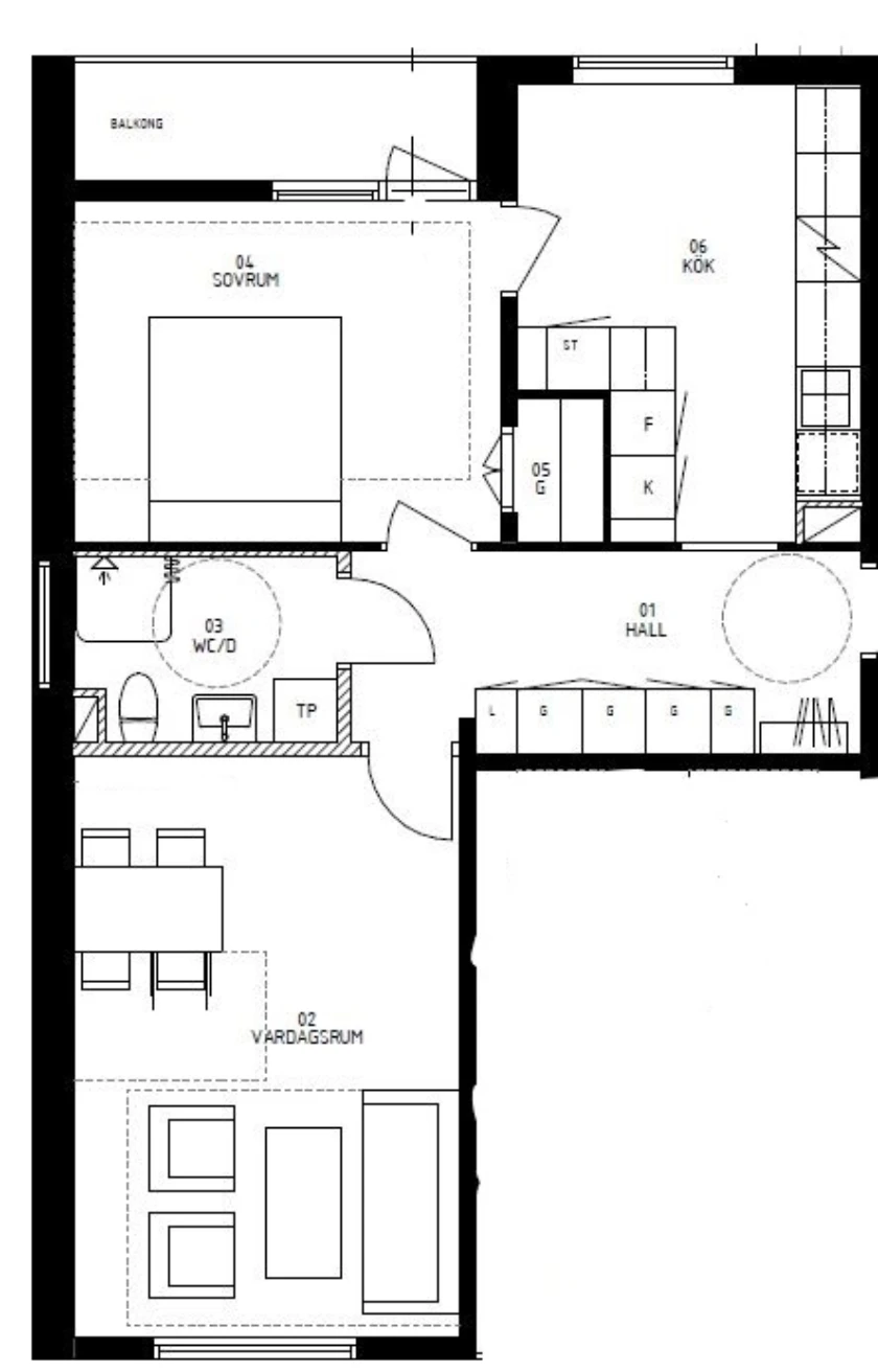 Planritning, Alstigen 29E