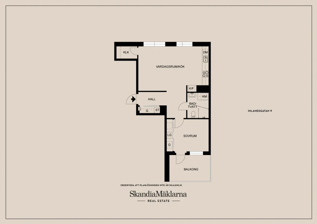 Planritning, Inlandsgatan 9