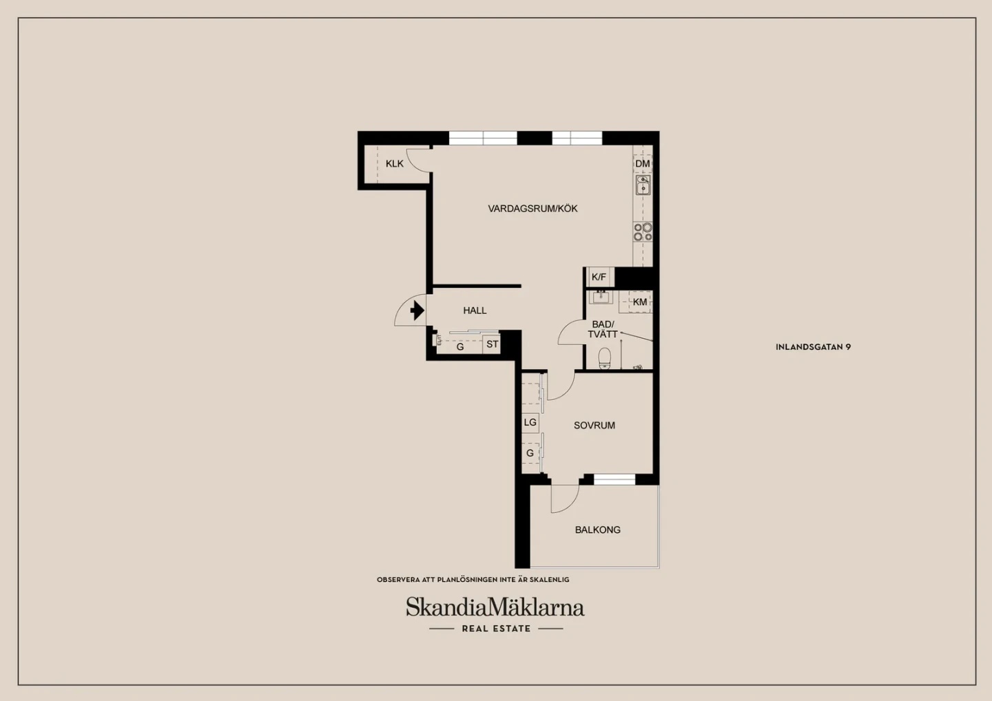Planritning, Inlandsgatan 9