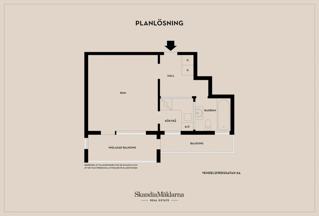 Planritning, Vendelsfridsgatan 6A