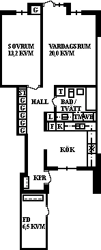 Planritning, Päronvägen 39A