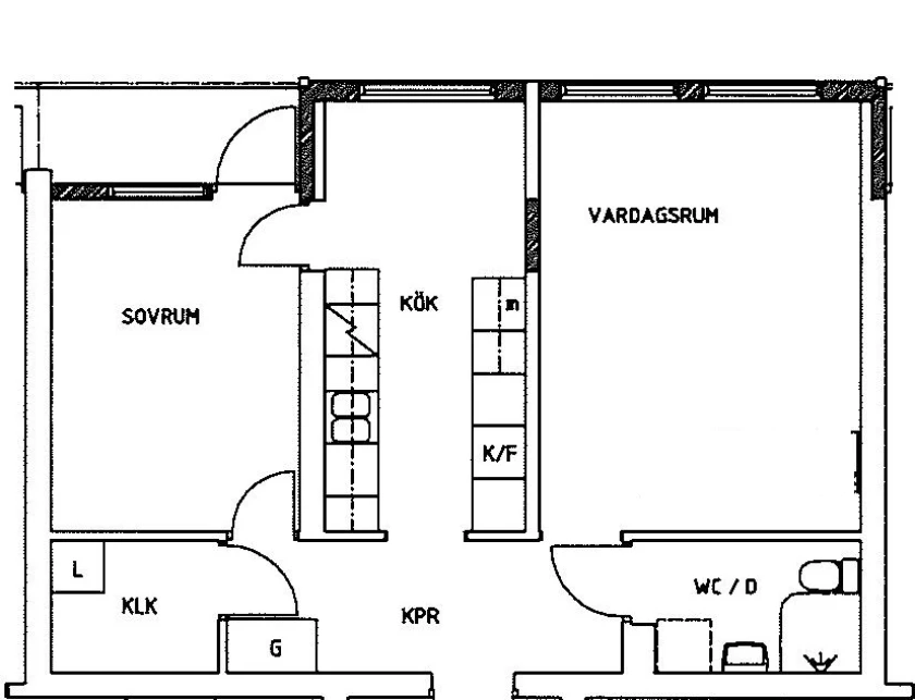 Planritning, Kunggårdsvägen 8A