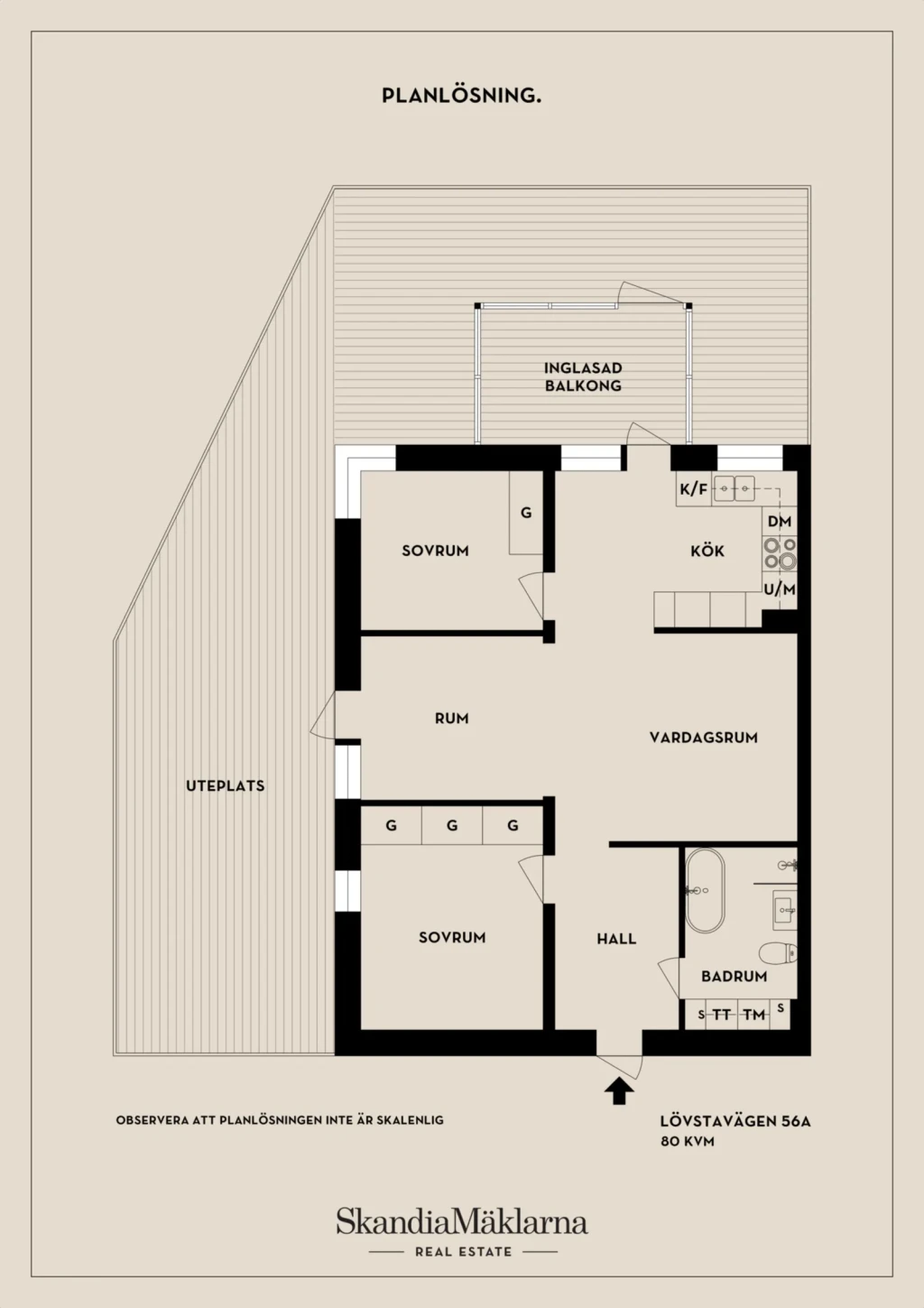 Planritning, Lövstavägen 56A