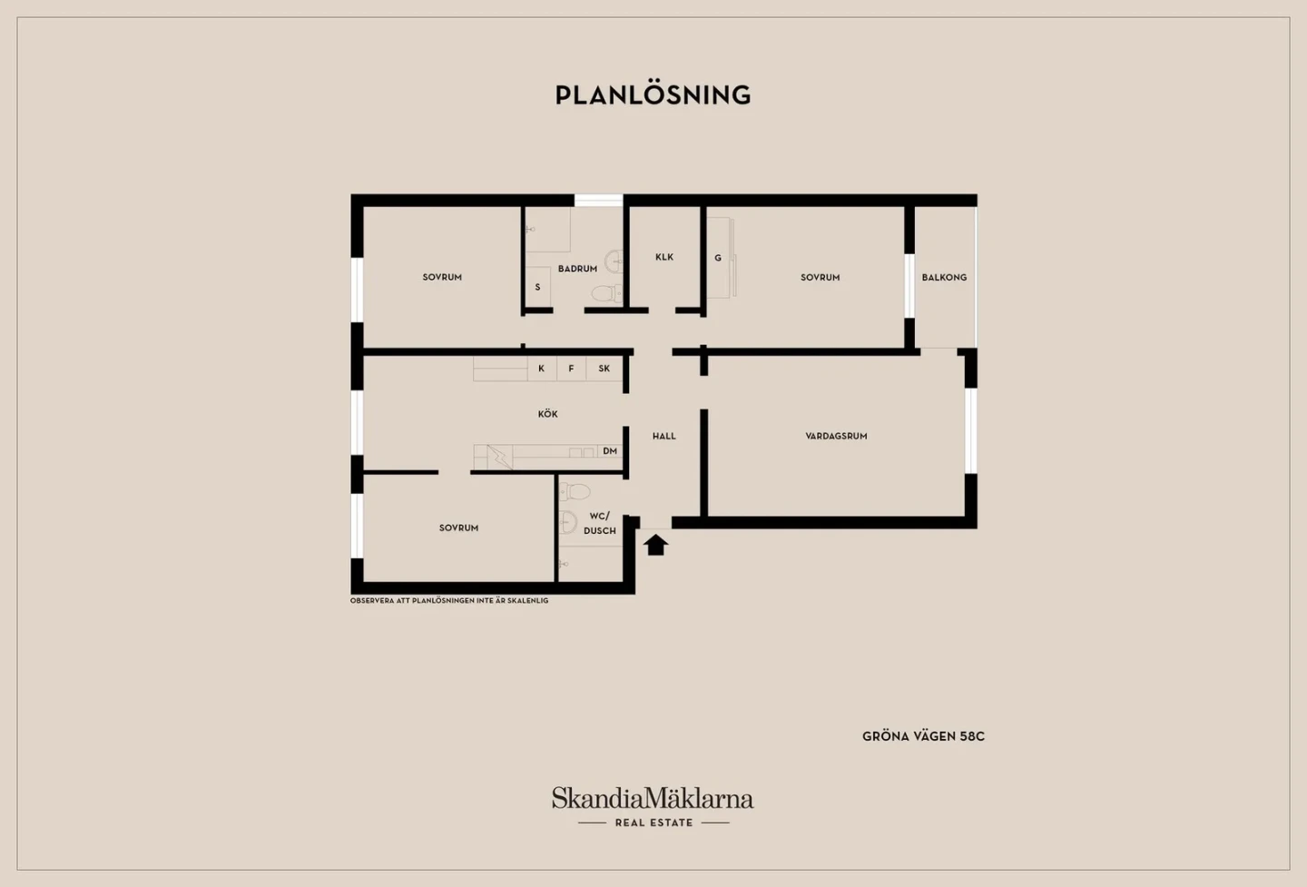 Planritning, Gröna vägen 58C