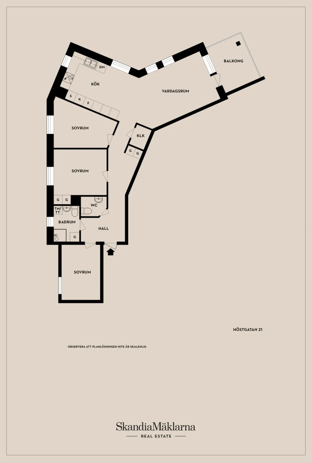 Planritning, Höstgatan 21