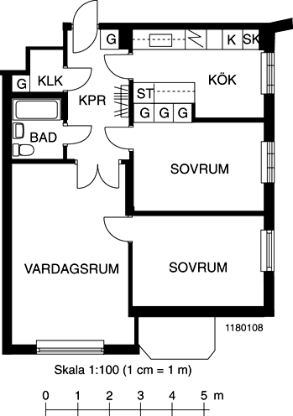 Planritning, Repslagarevägen 26