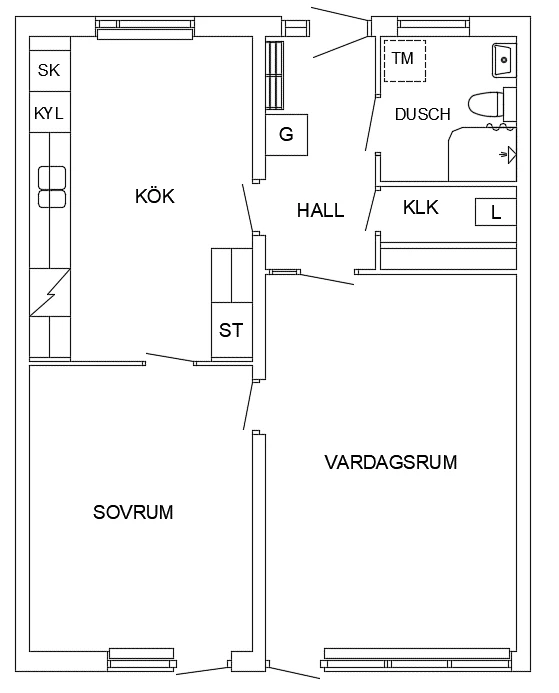 Planritning, Svarvarvägen 90