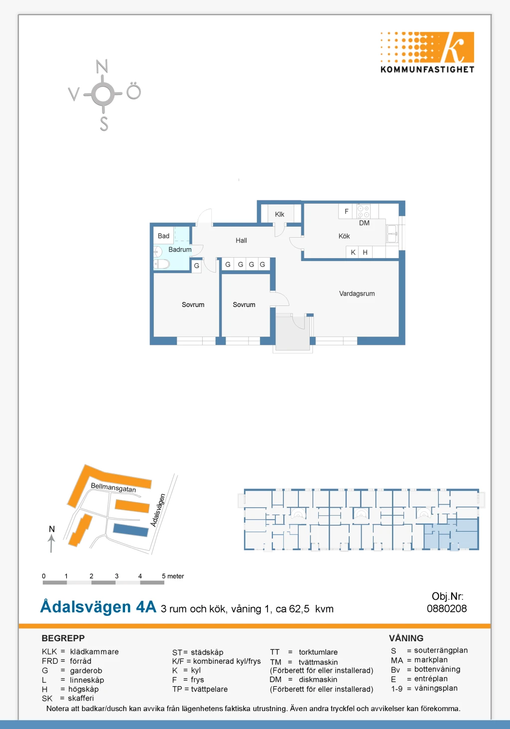Planritning, Ådalsvägen 4 A