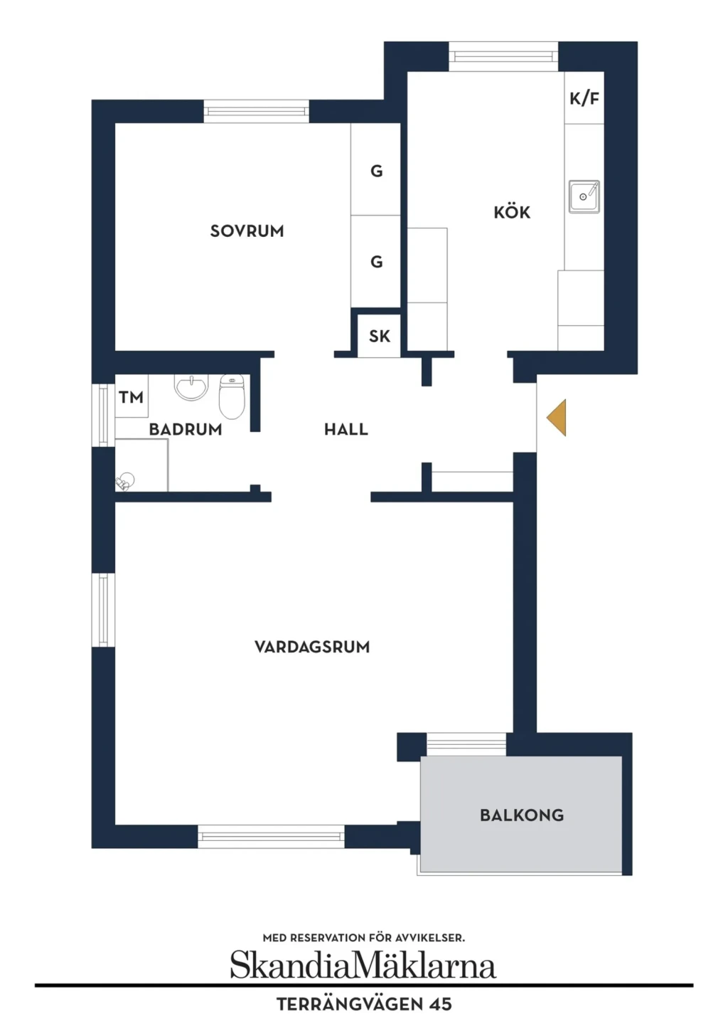 Planritning, Terrängvägen 45