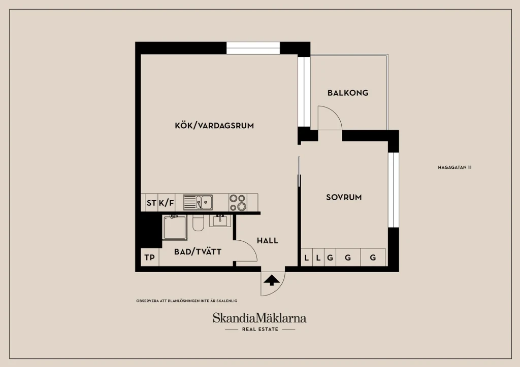 Planritning, Hagagatan 11