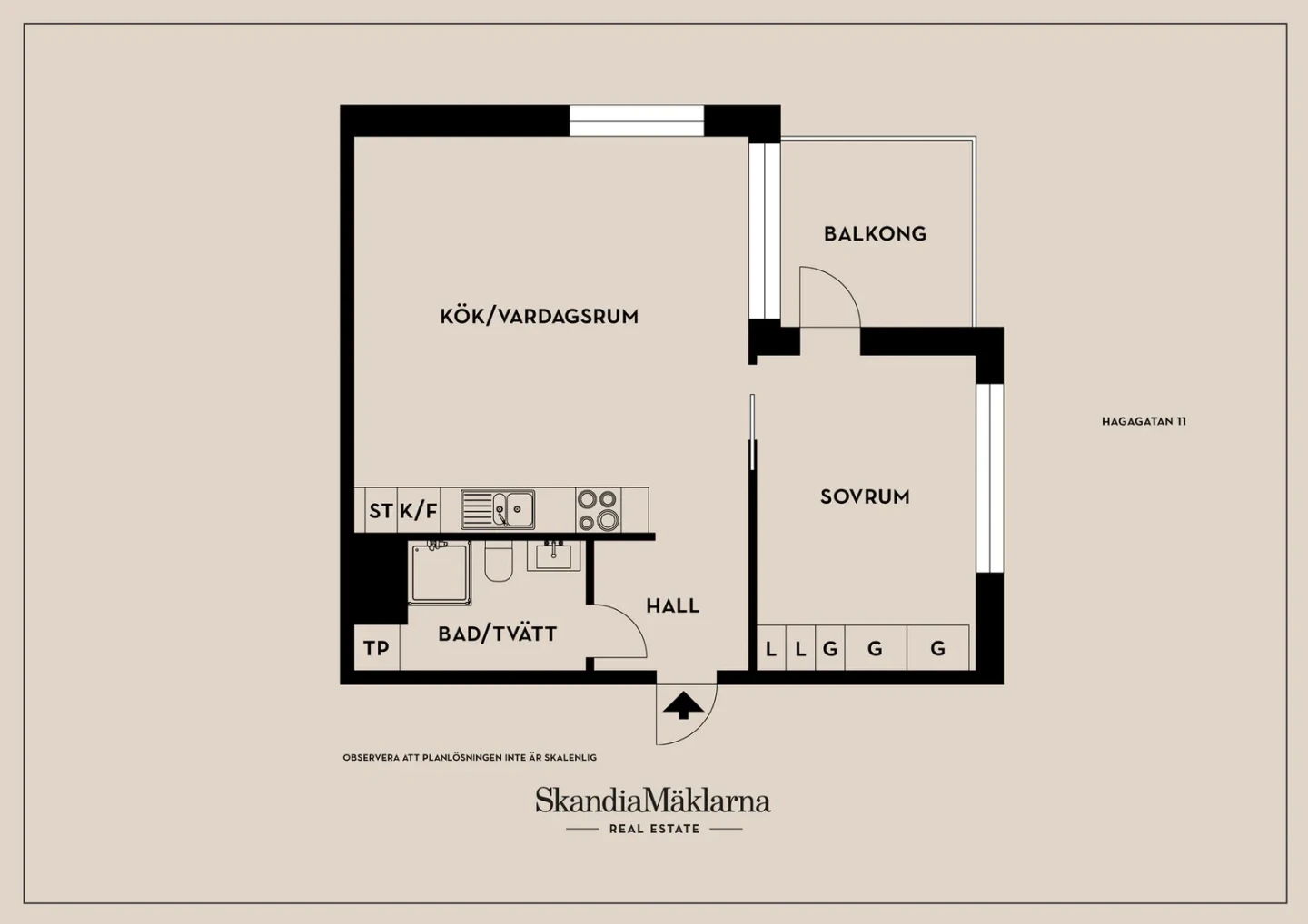 Planritning, Hagagatan 11