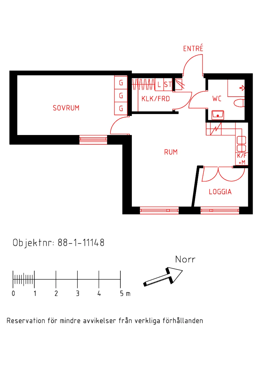 Planritning, Kurortsvägen 18