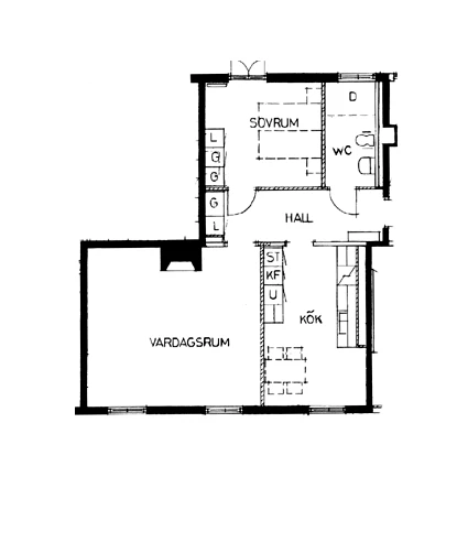 Planritning, Volrath Bergs väg 10