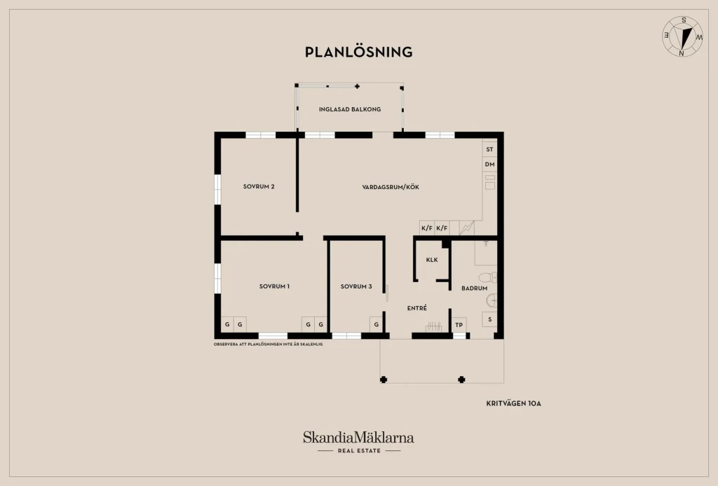 Planritning, Kritvägen 10A
