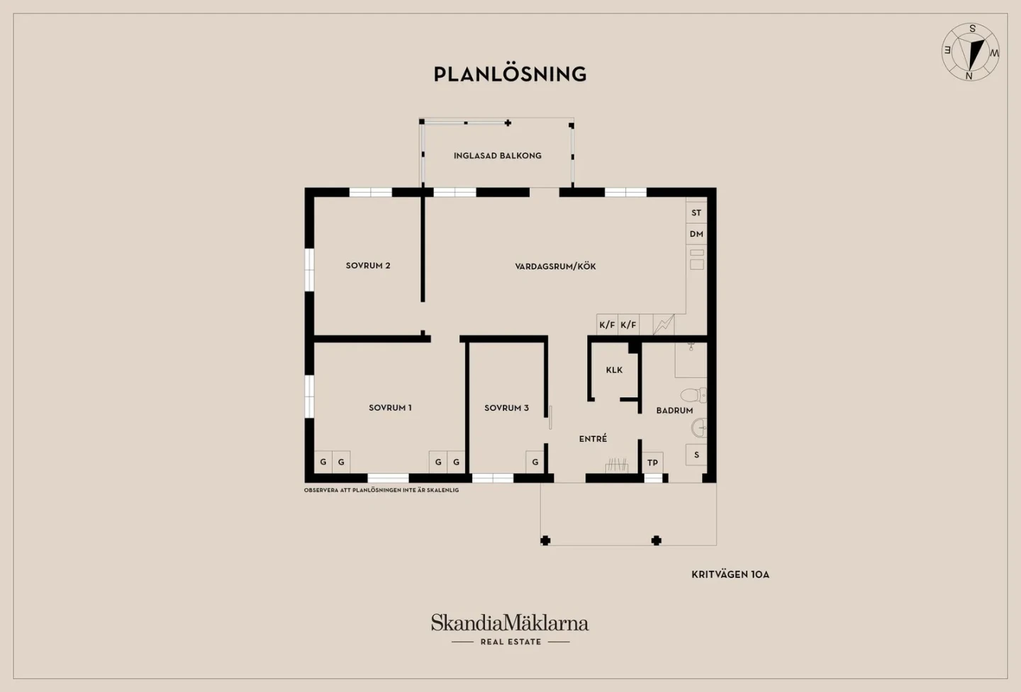 Planritning, Kritvägen 10A