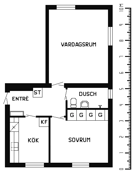 Planritning, Smedjegatan 14B
