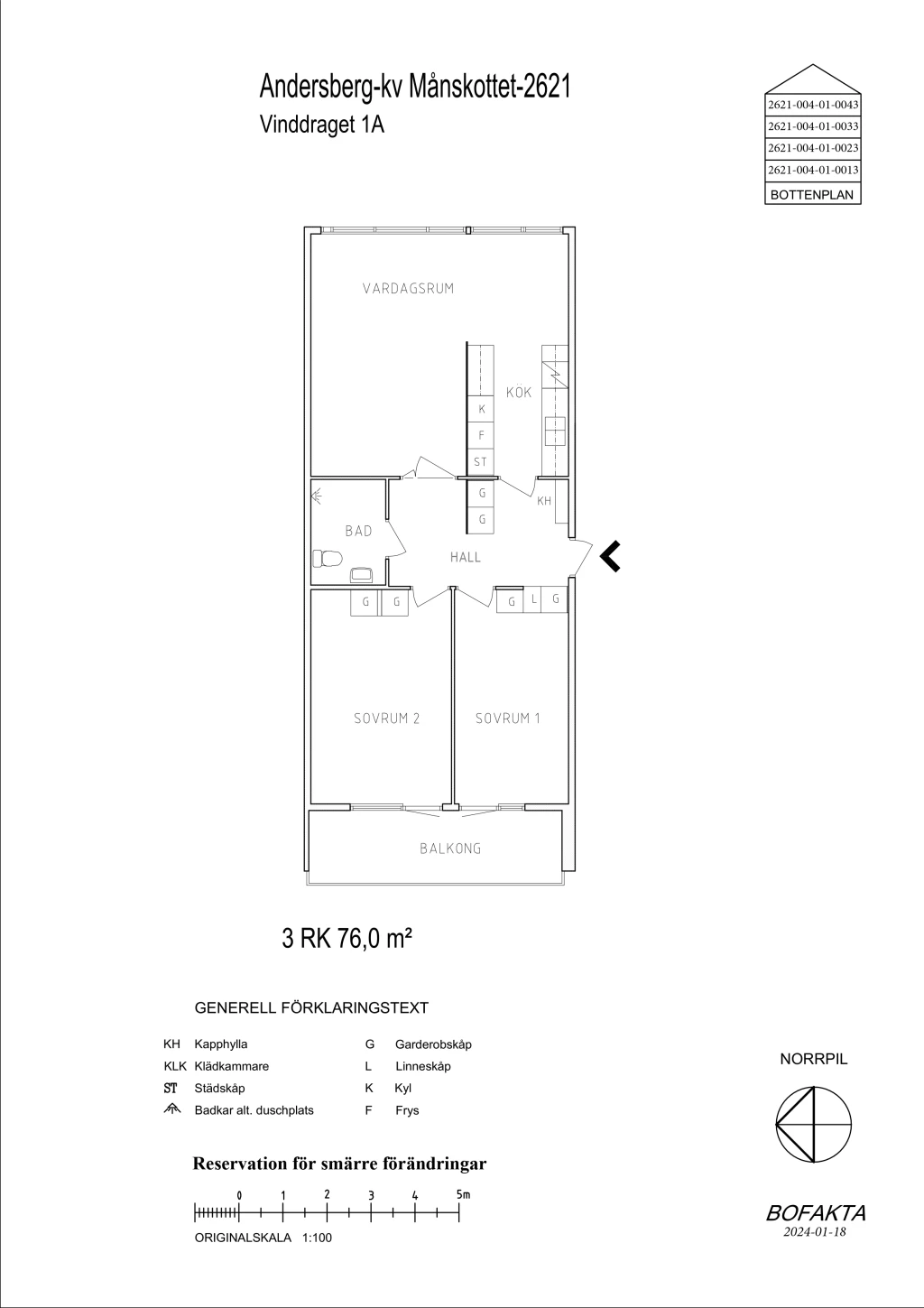 Planritning, Vinddraget 1A