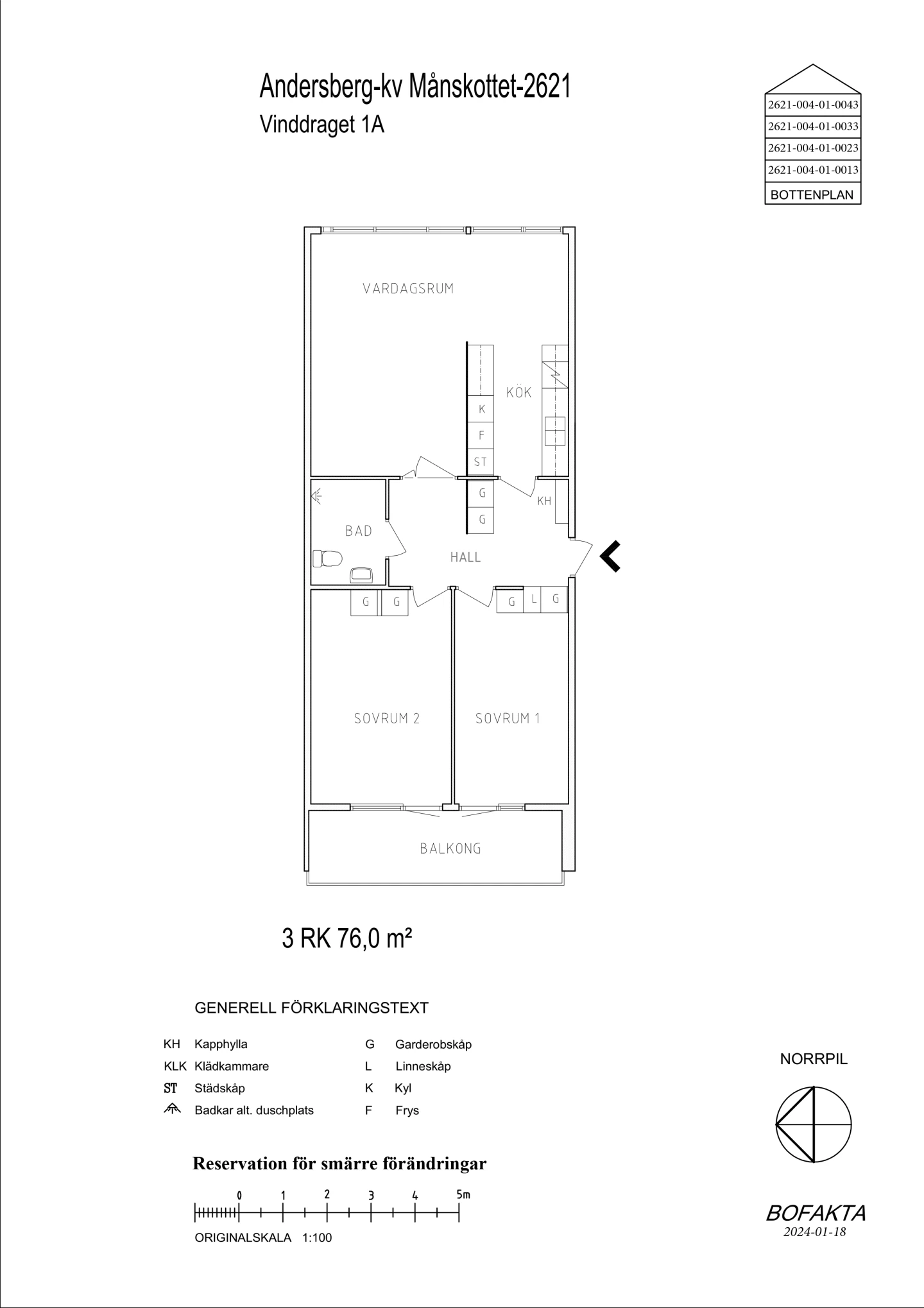 Planritning, Vinddraget 1A