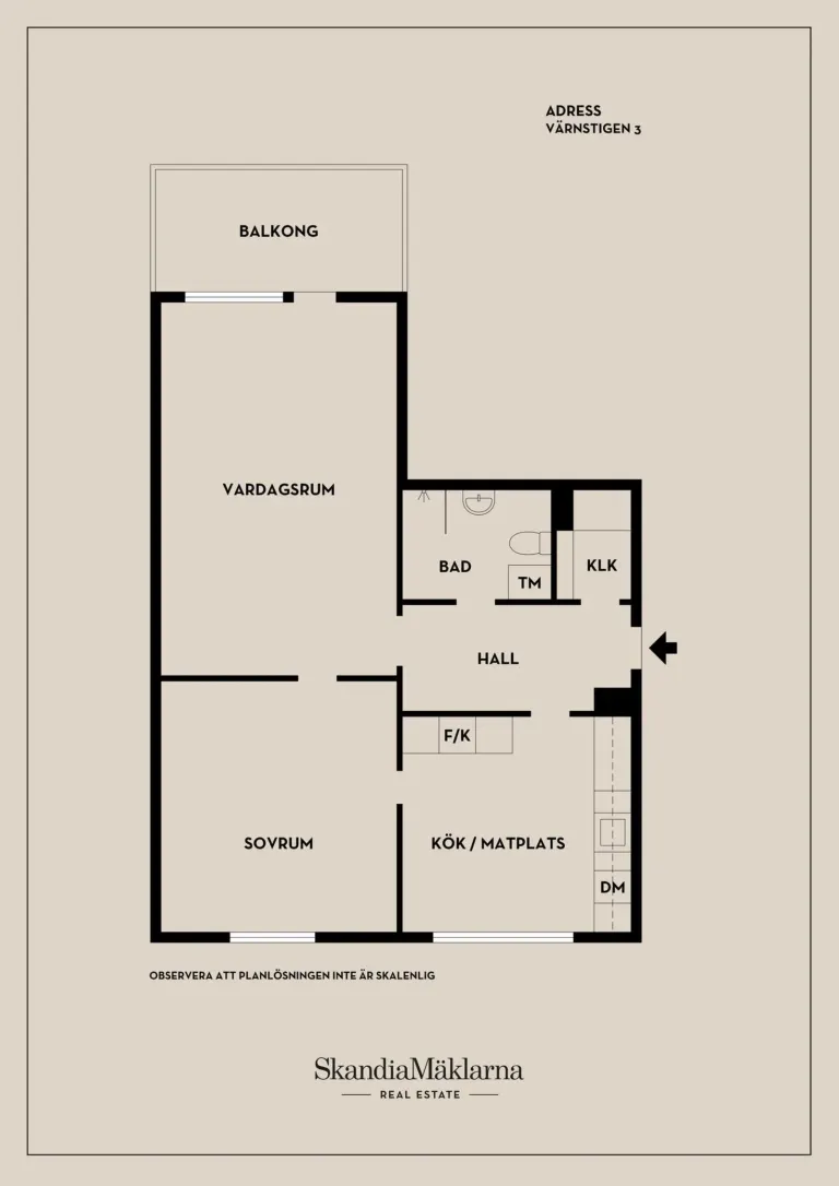 Bostadsrätt med 2 rum på Värnstigen 3 i Huddinge, bild 3 av 4