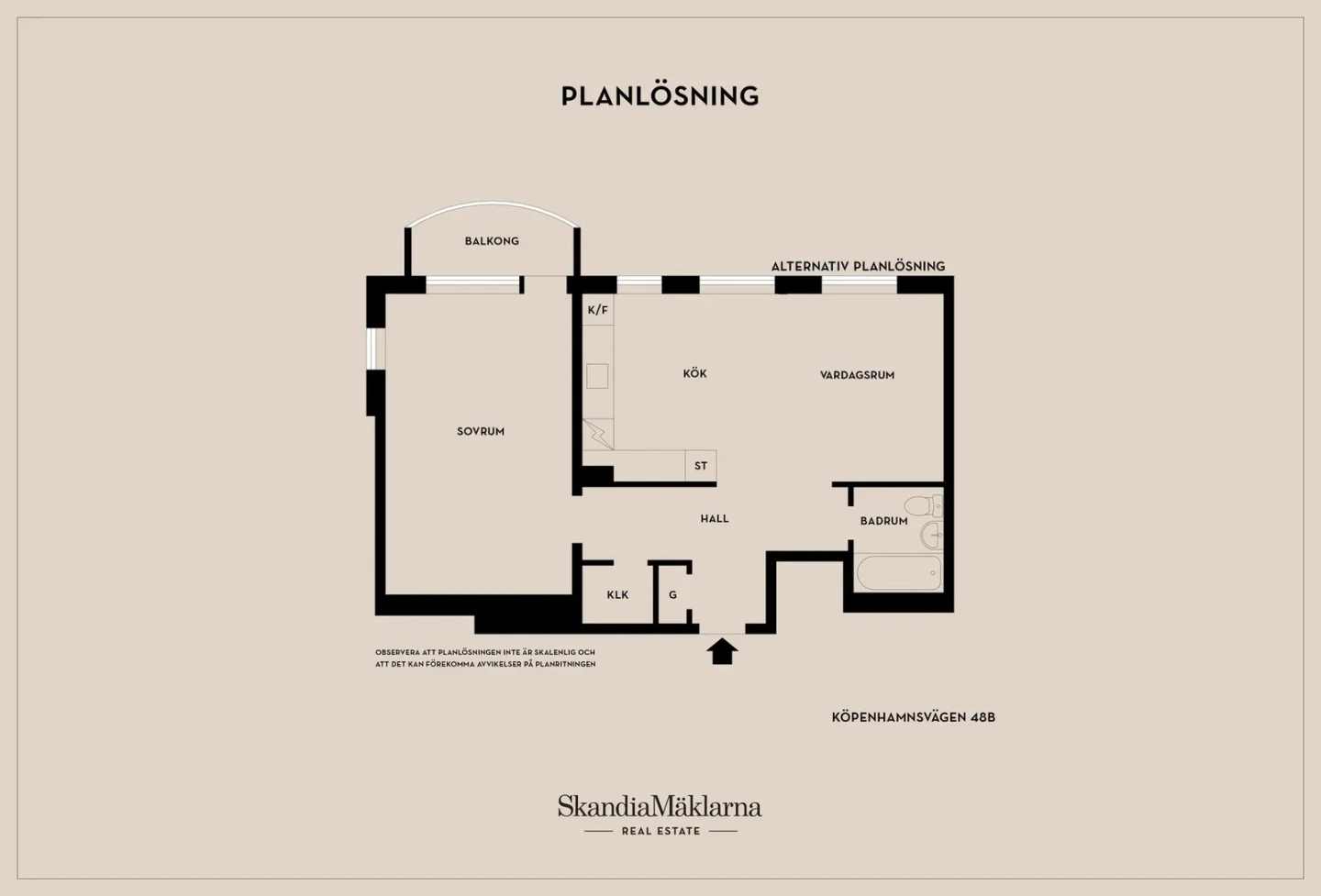 Planritning, Köpenhamnsvägen 48B