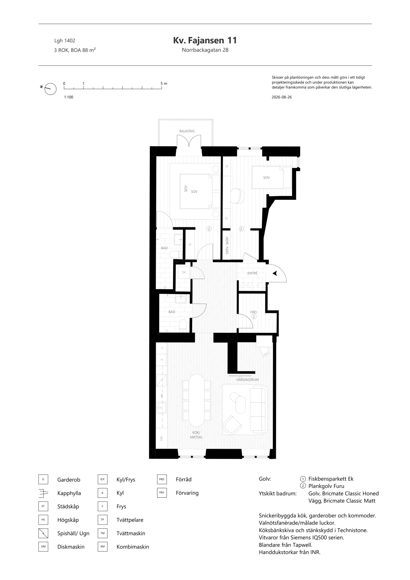 Planritning, Norrbackagatan 28