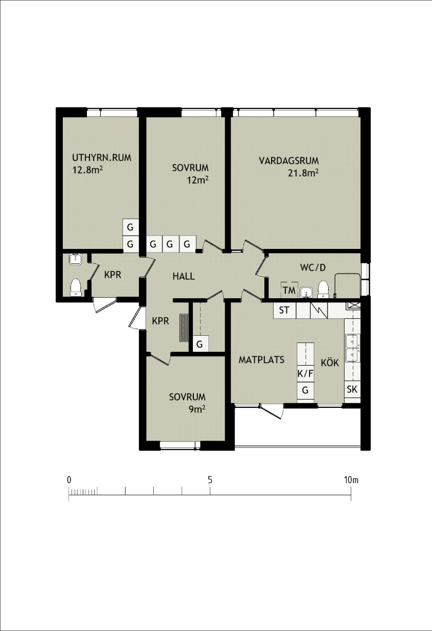 Planritning, Brännbergsvägen 27B