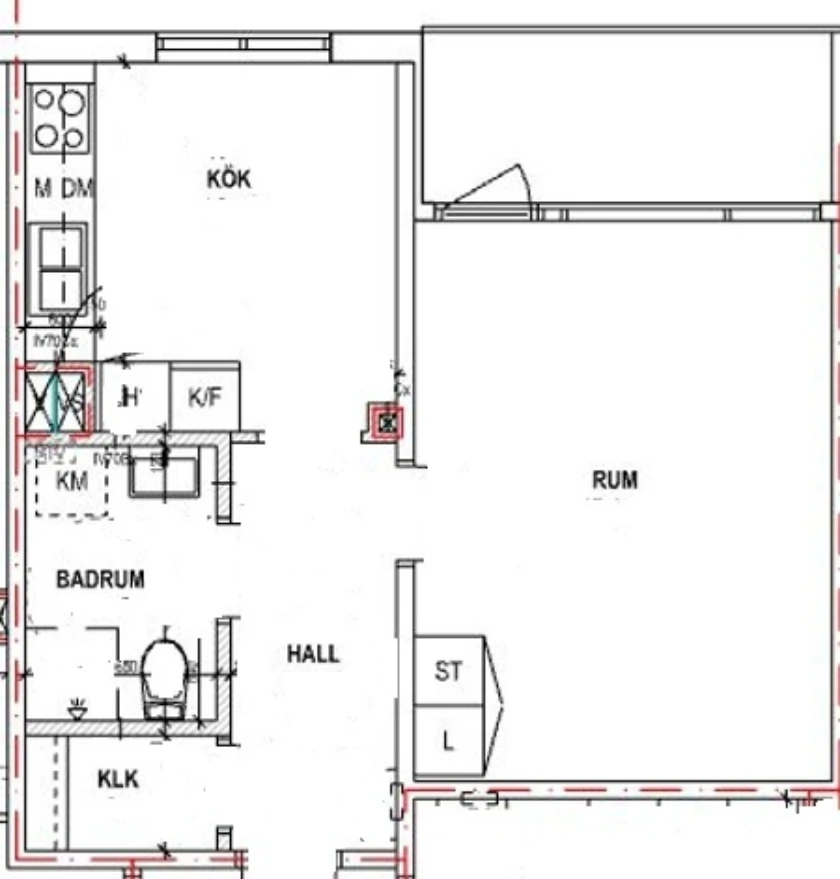 Planritning, Valbergsvägen 5B