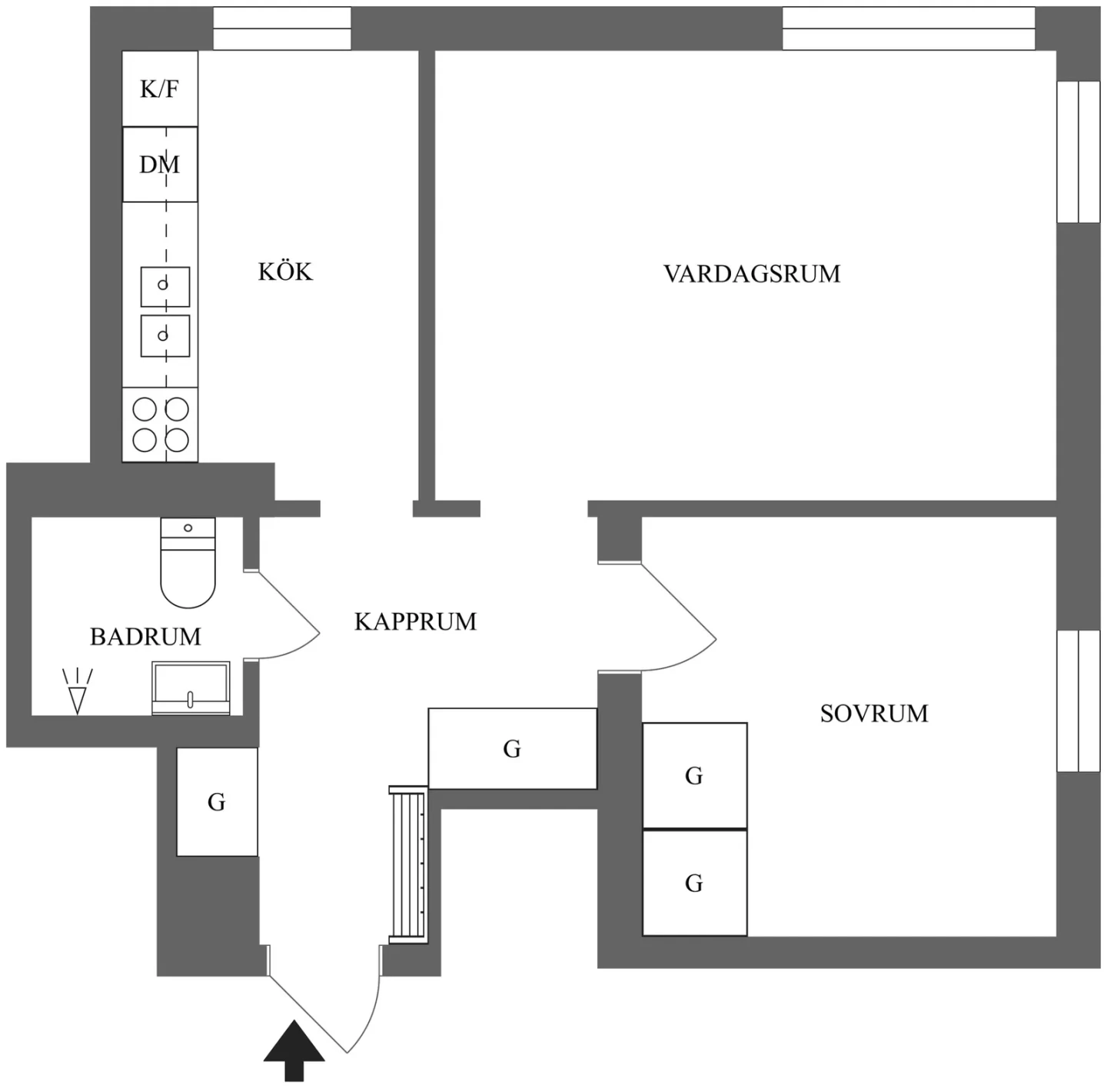 Planritning, S:t Olofsgatan 38
